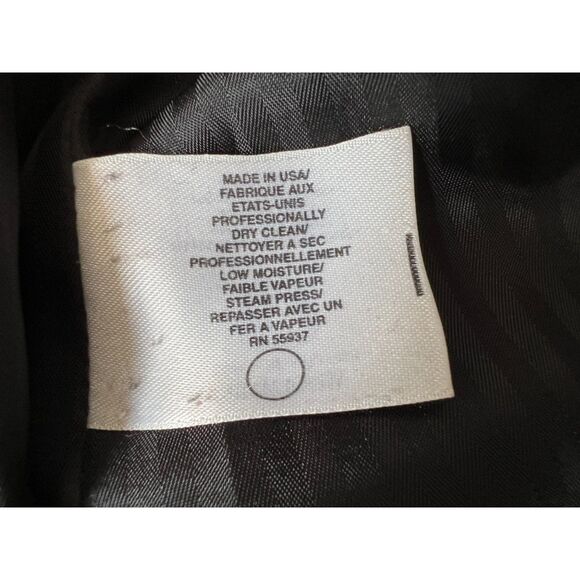 Jones New York black double breasted wool trench coat. L/XL - Picture 8 of 9